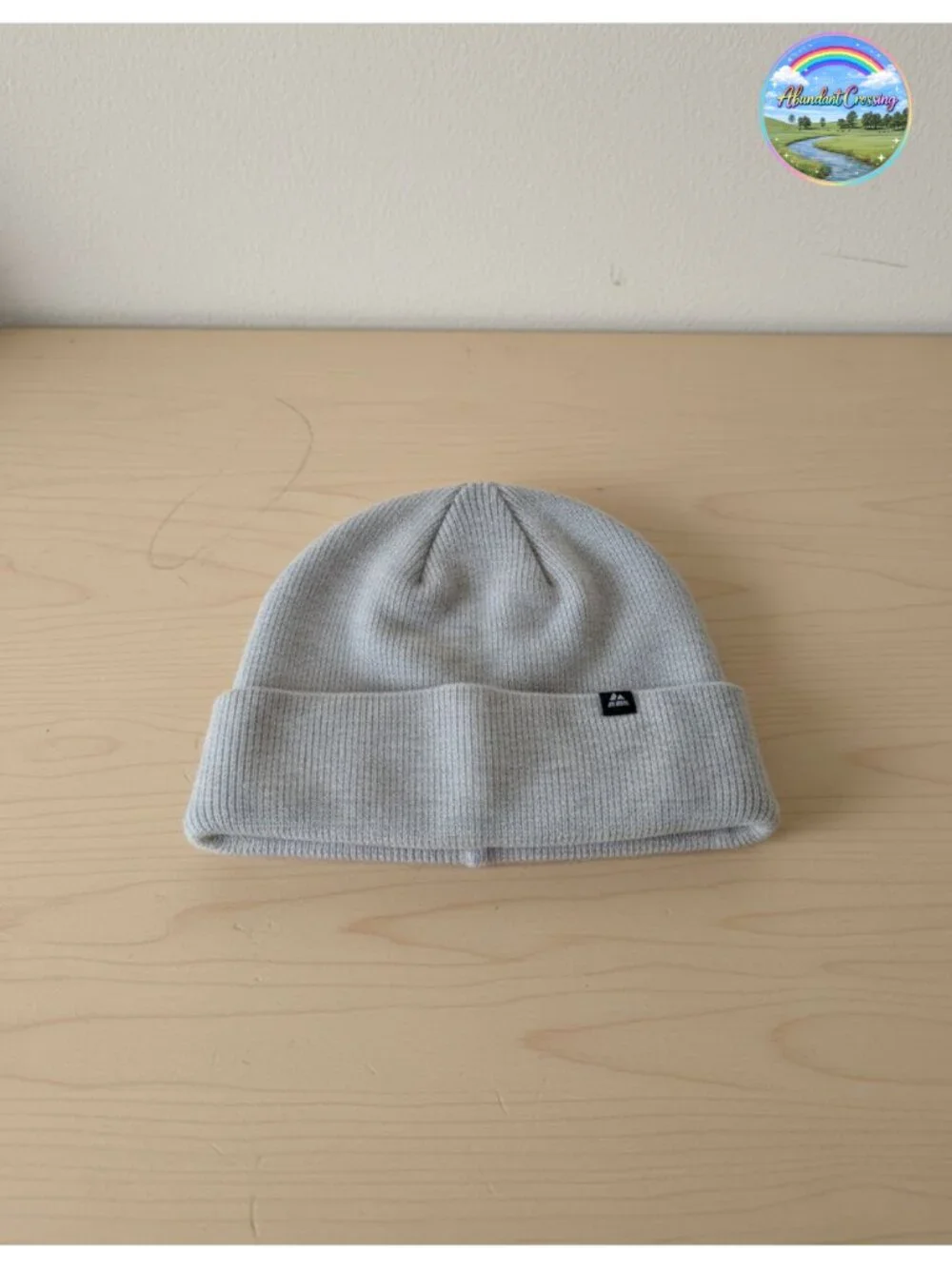 100% Cashmere Beanie Soft Knit Ribbed Cuff One Size Men Women